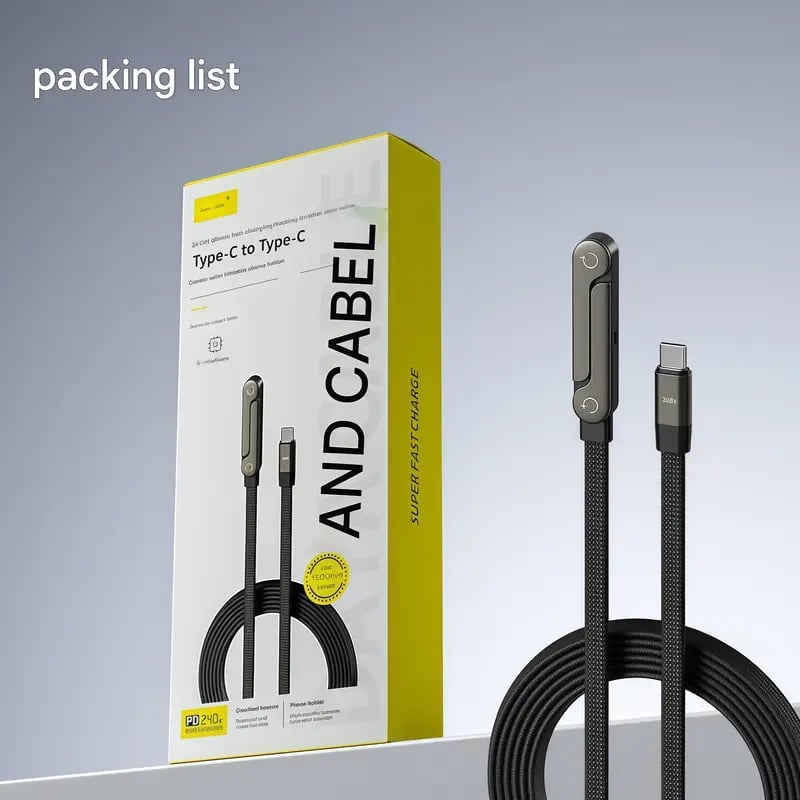 ⚡Foldable Charging Stand Cable