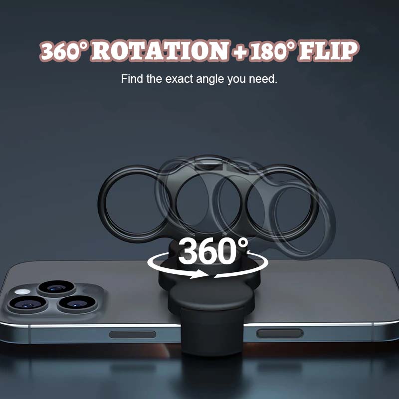 🦾Three-Finger Double-Ring Phone Clip Holder🎡✨