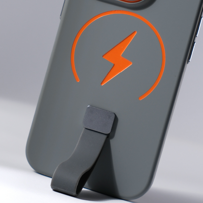 Skin Feel Magnetic Phone Case – Magnetic Charging & Built-in Wrist Strap & Soft-Touch Comfort